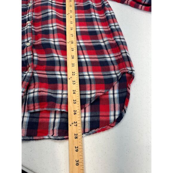 Denim and Supply Women Thin Flannel Boyfriend Button Down Plaid Fall Small - Picture 12 of 14